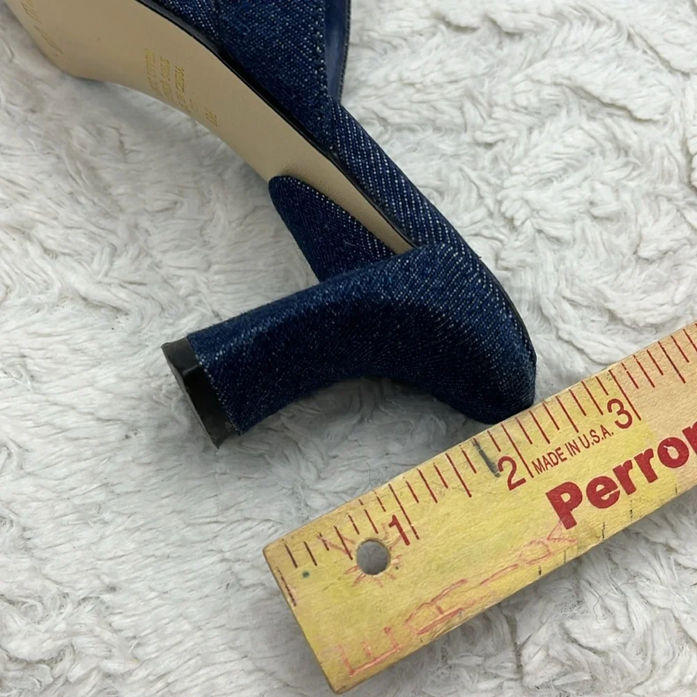 Y2K 90s Vintage American Flag Kitten Heel Sandals